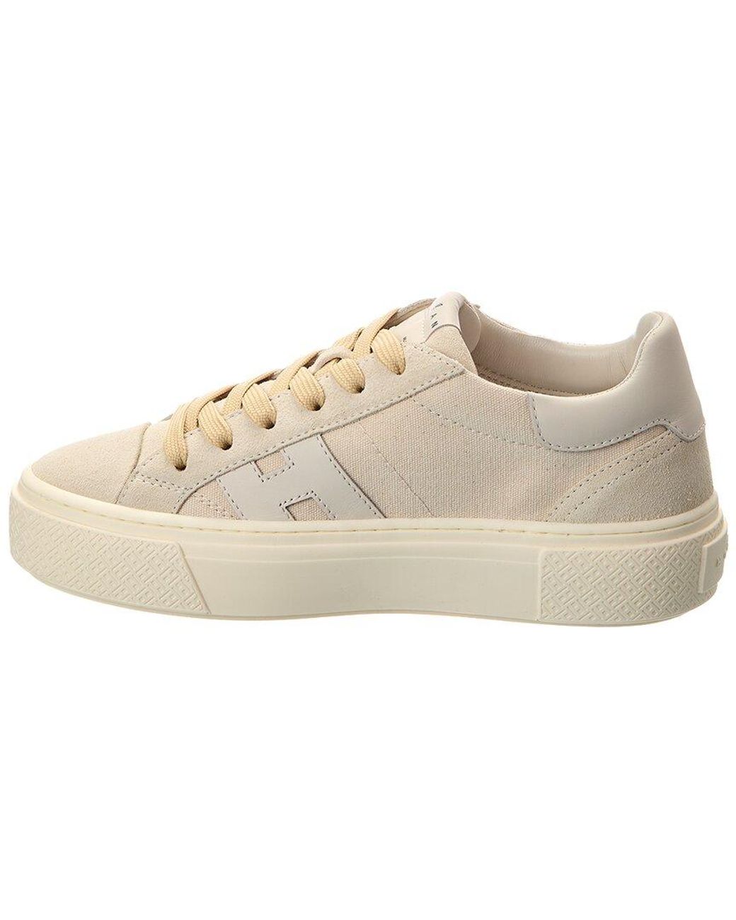 Hogan Natural Crosswind Leather Sneaker
