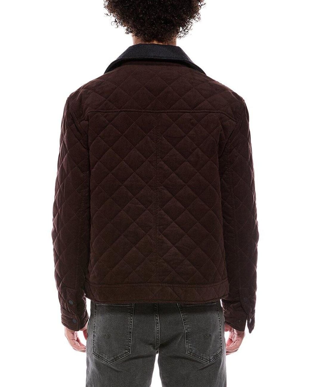 Cole Haan Black Diamond Quilted Bomber Jacket for men