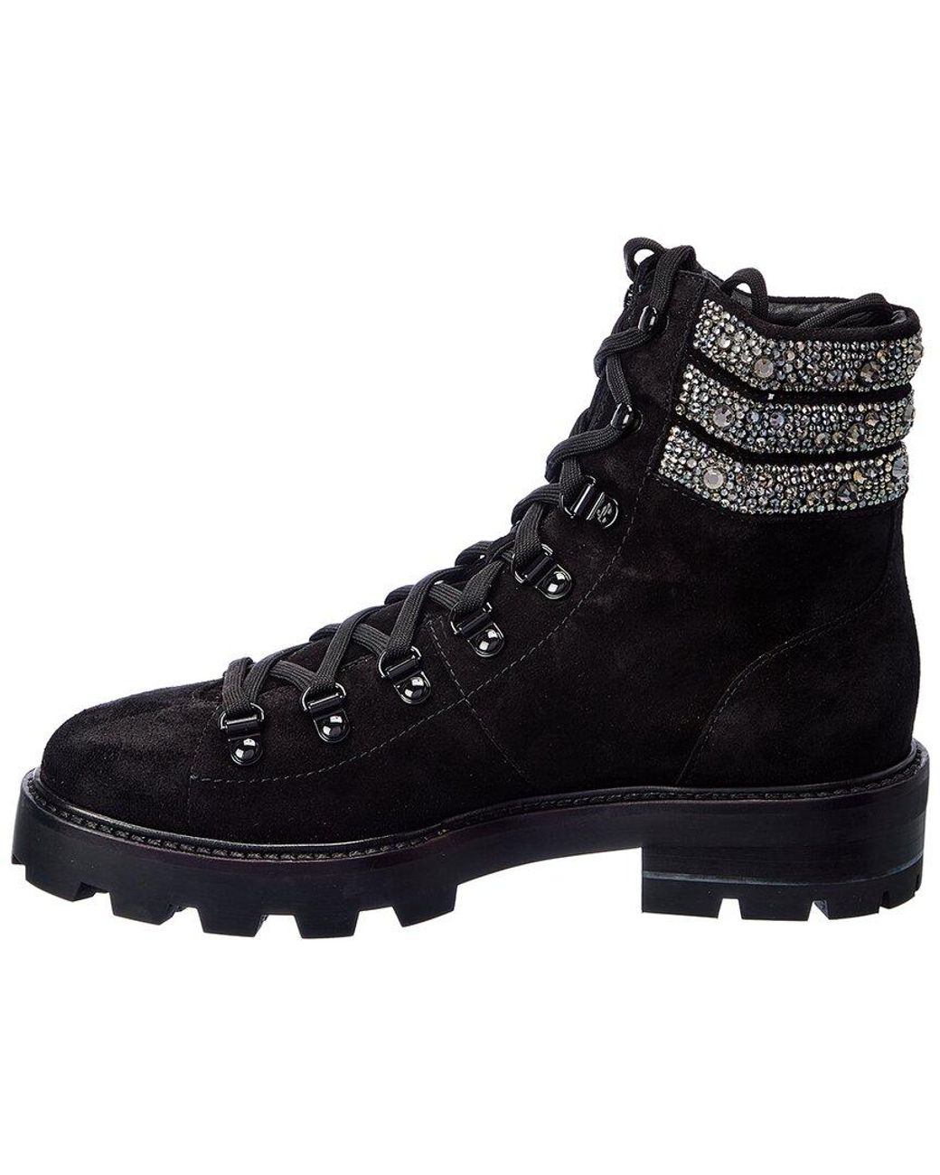 Jimmy Choo Black Eshe 65 Suede Bootie