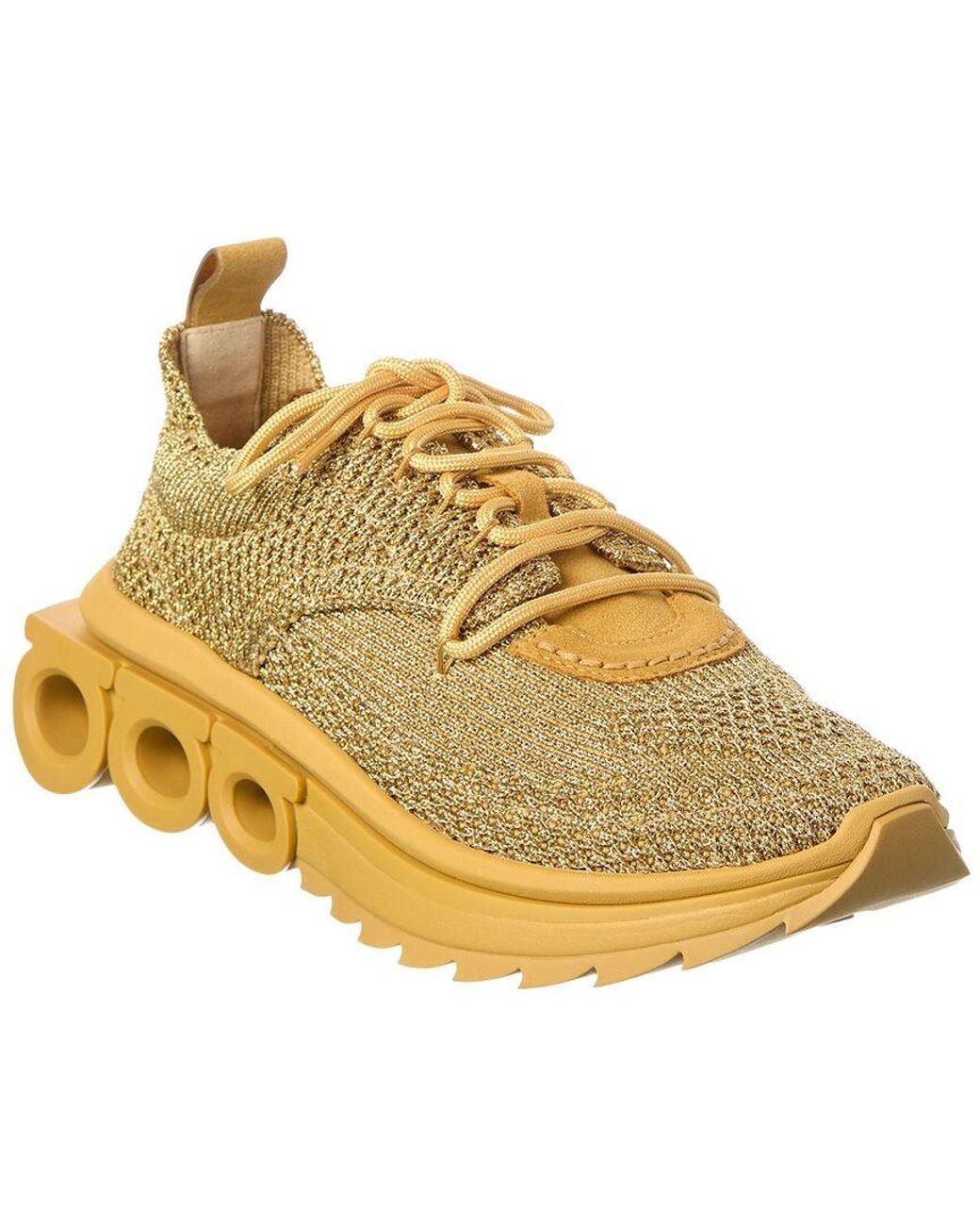 Ferragamo Metallic Canvas Sneaker