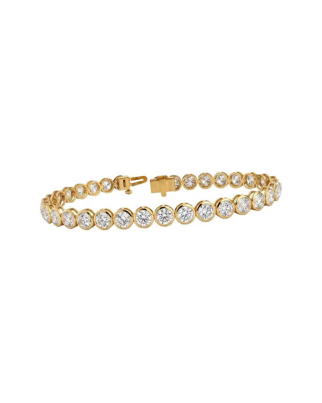 Lab Grown Diamonds White 14K 10.20 Ct. Tw. Lab-Grown Diamond Tennis Bracelet