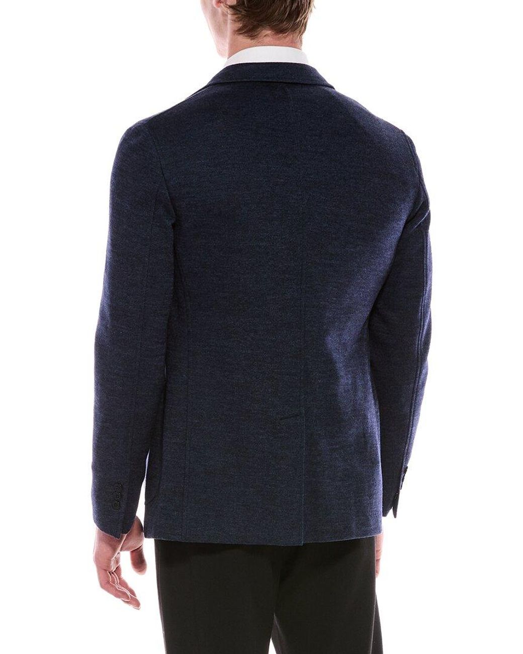 Slowear Blue Montedoro Wool-Blend Sportscoat for men