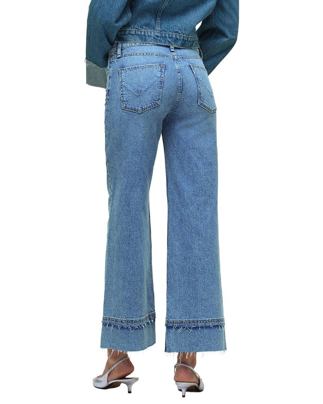 Hudson Blue Rosie High-Rise Wide Leg Ankle Jean