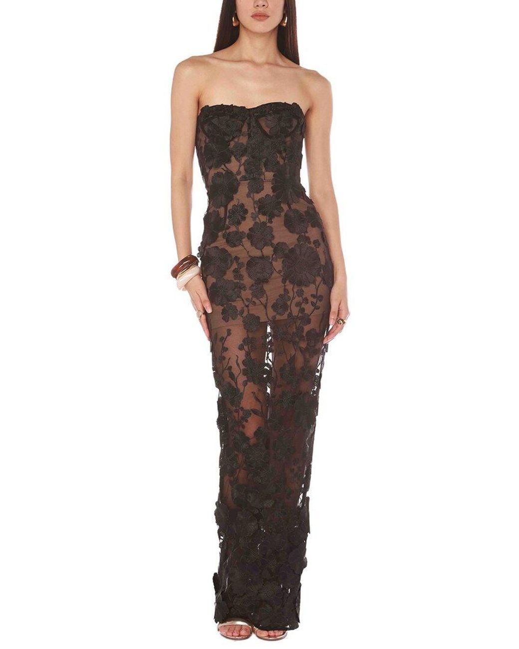 Bronx and Banco Black Jasmine Maxi Dress