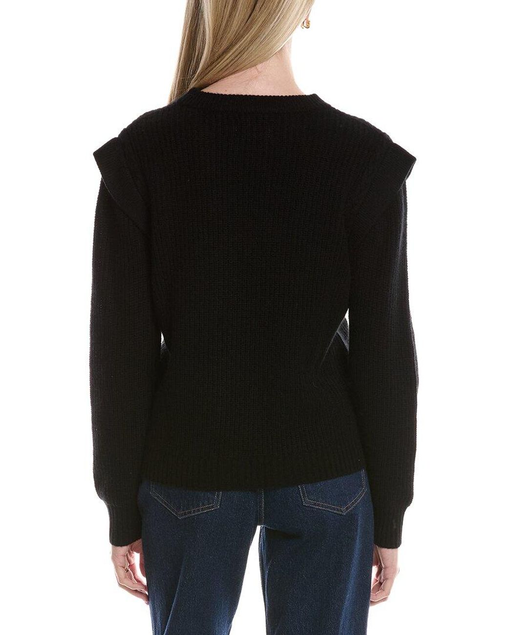 Maison Heritage Black Carla Wool & Cashmere-Blend Sweater