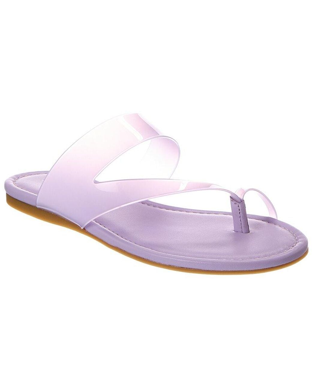 Stuart Weitzman Purple Remy Rubber Slide