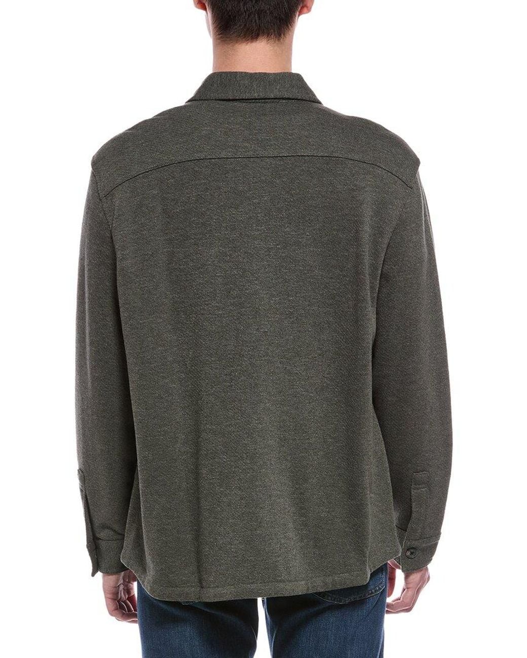 Faherty Brand Gray Inlet Knit Jacket for men