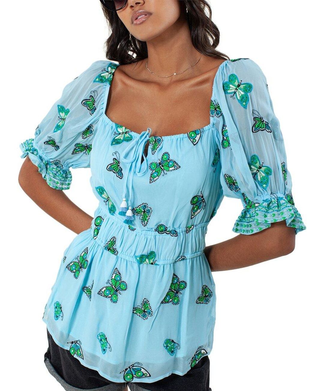 Hale Bob Blue Top