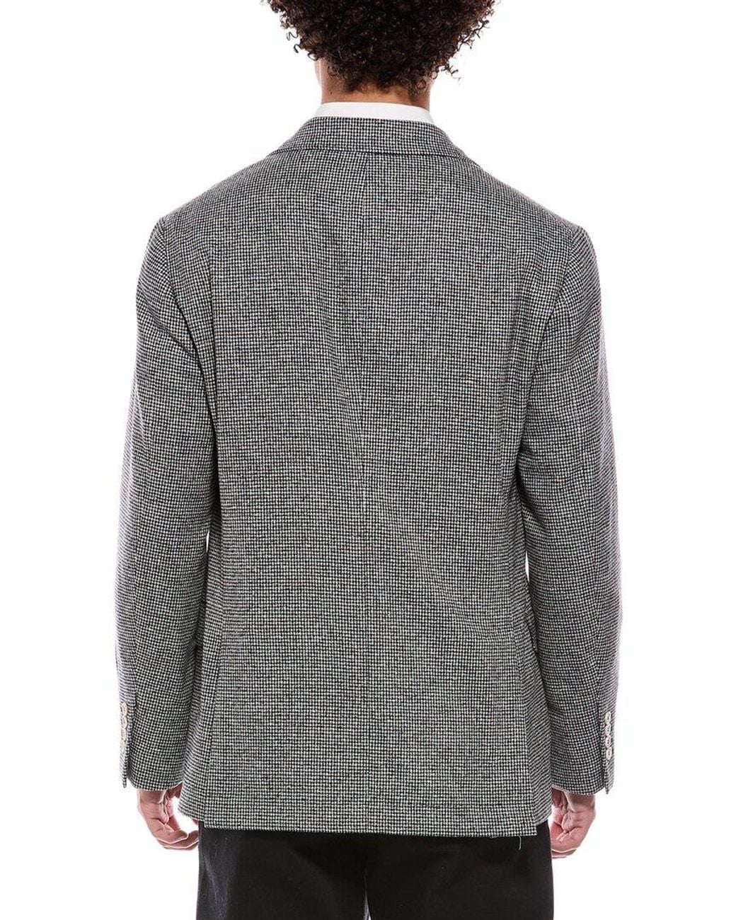 Brunello Cucinelli Gray Wool & Cashmere-Blend Blazer for men
