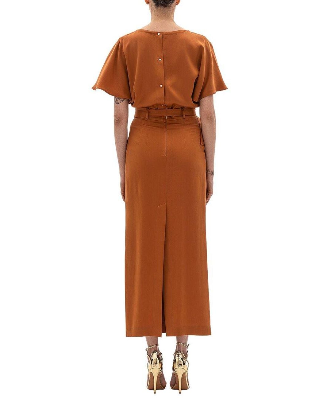 BGL Brown Midi Dress