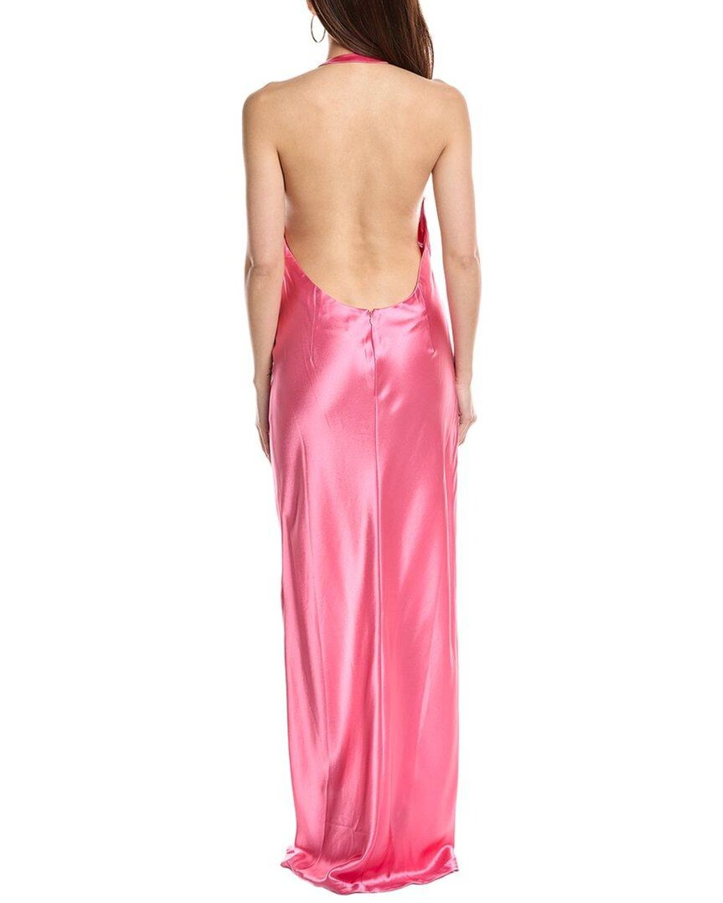 retroféte Pink Valeria Maxi Dress