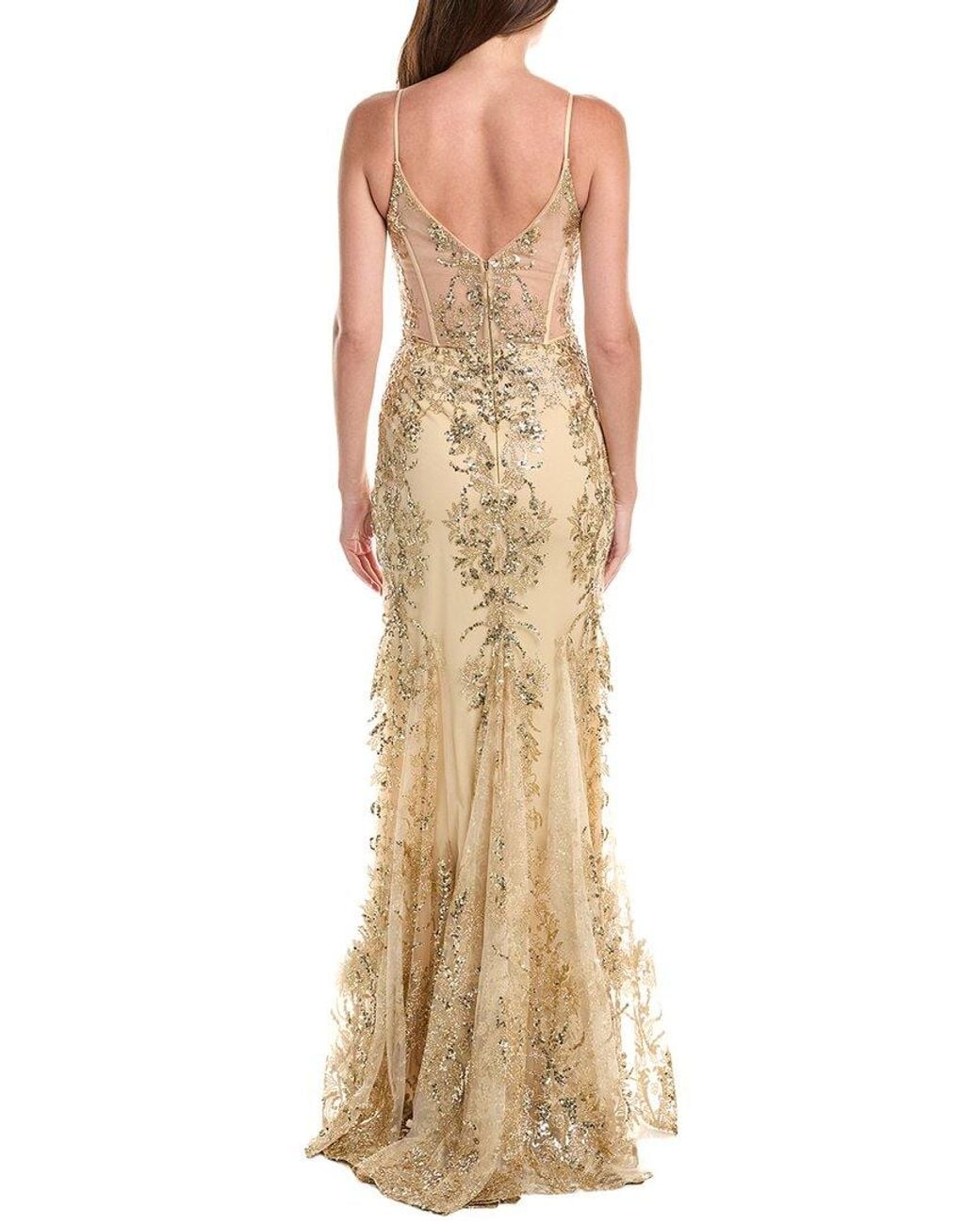 Issue New York Natural Embellished Maxi Dress