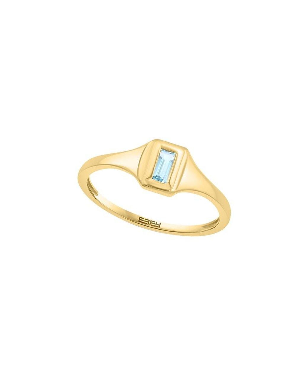 Effy Fine Jewelry Metallic 14K 0.14 Ct. Tw. Topaz Ring