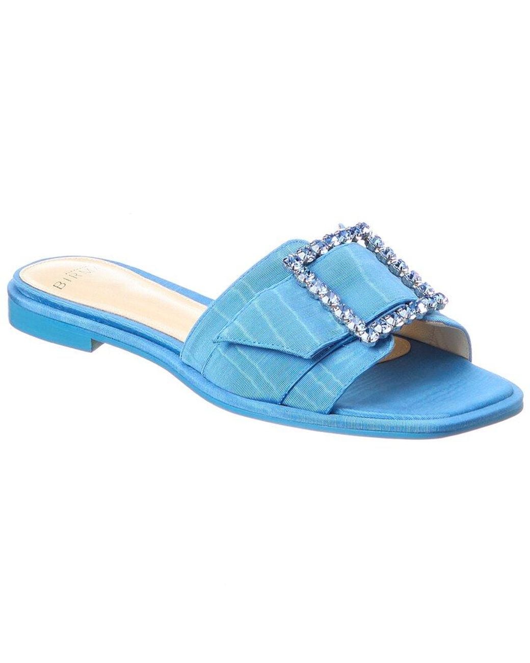 Alexandre Birman Blue Aria Grosgrain Sandal