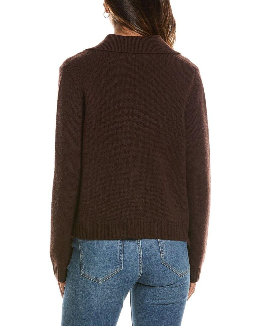Forte Brown Double Breasted Wool & Cashmere-Blend Cardigan