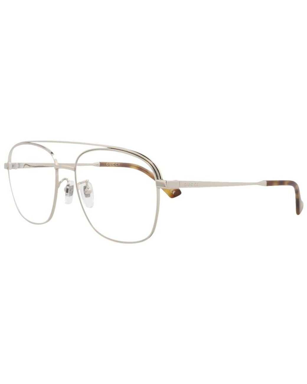 Gucci Gg1103O 56Mm Optical Frames in Metallic for Men | Lyst