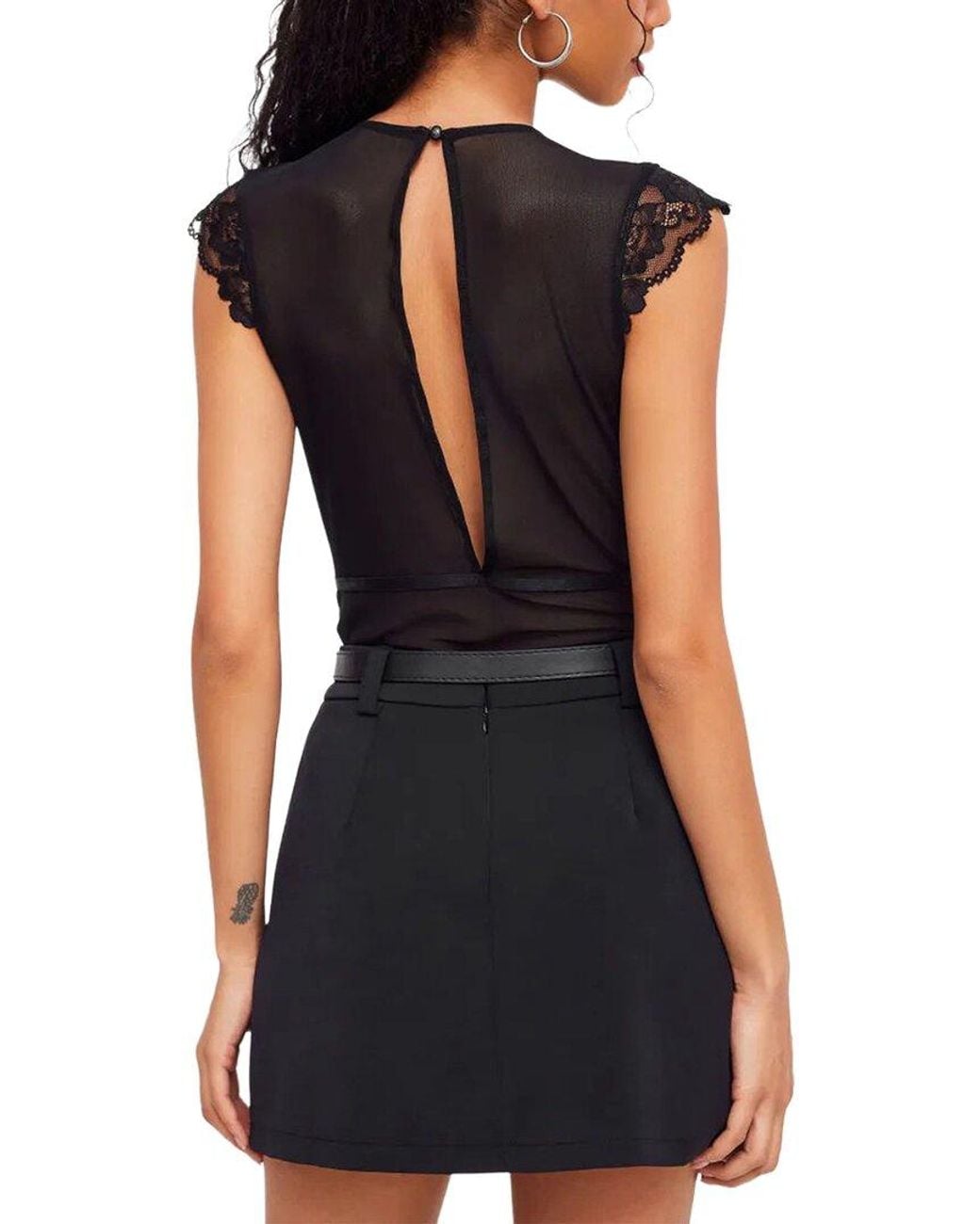 Tedora Black Bodysuit