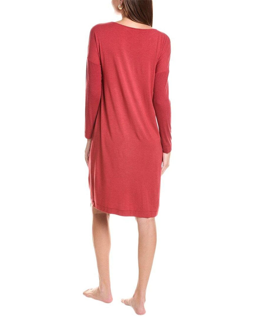 Hanro Red Natural Elegance Gown