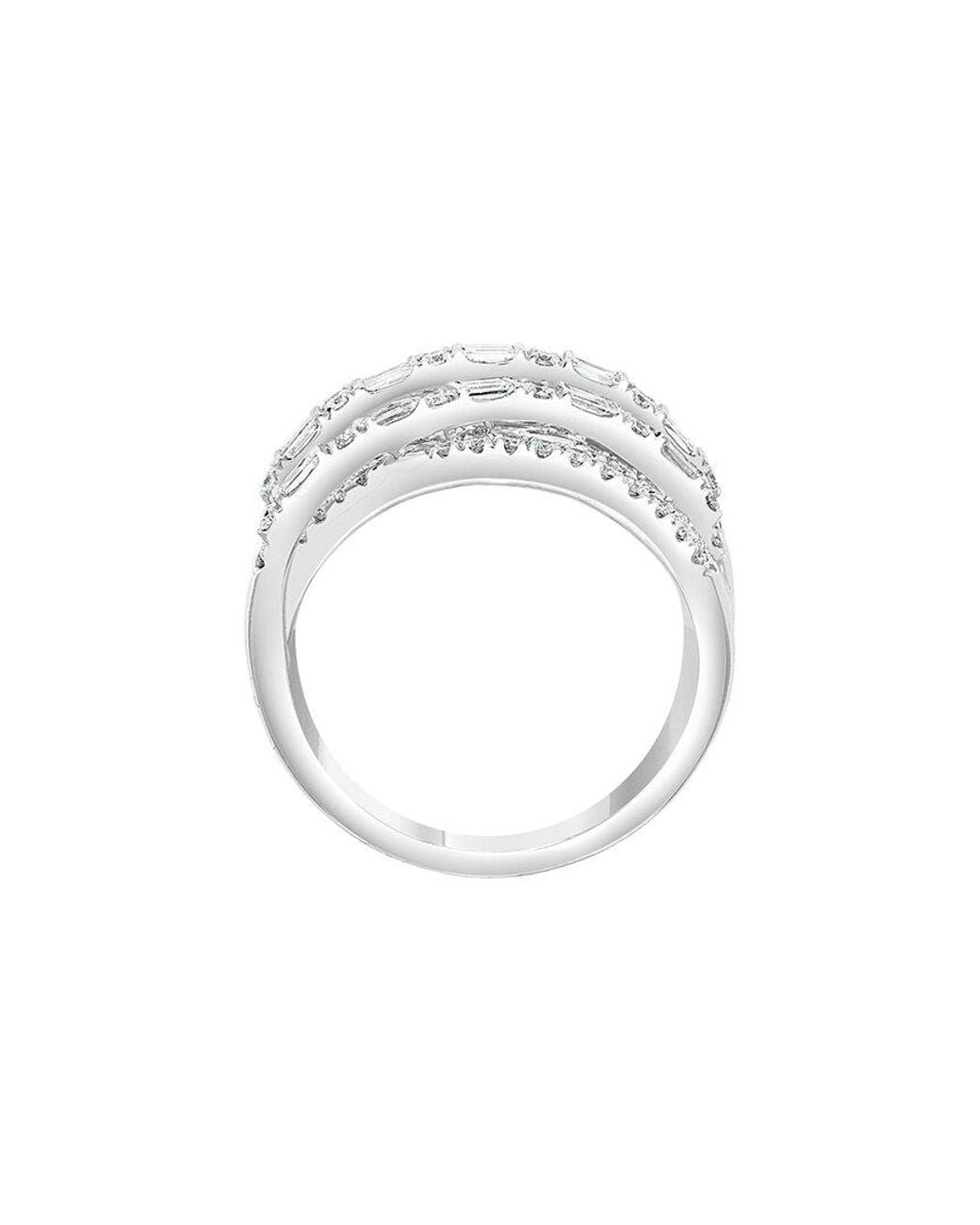 Effy Fine Jewelry White 14K 0.97 Ct. Tw. Diamond Ring