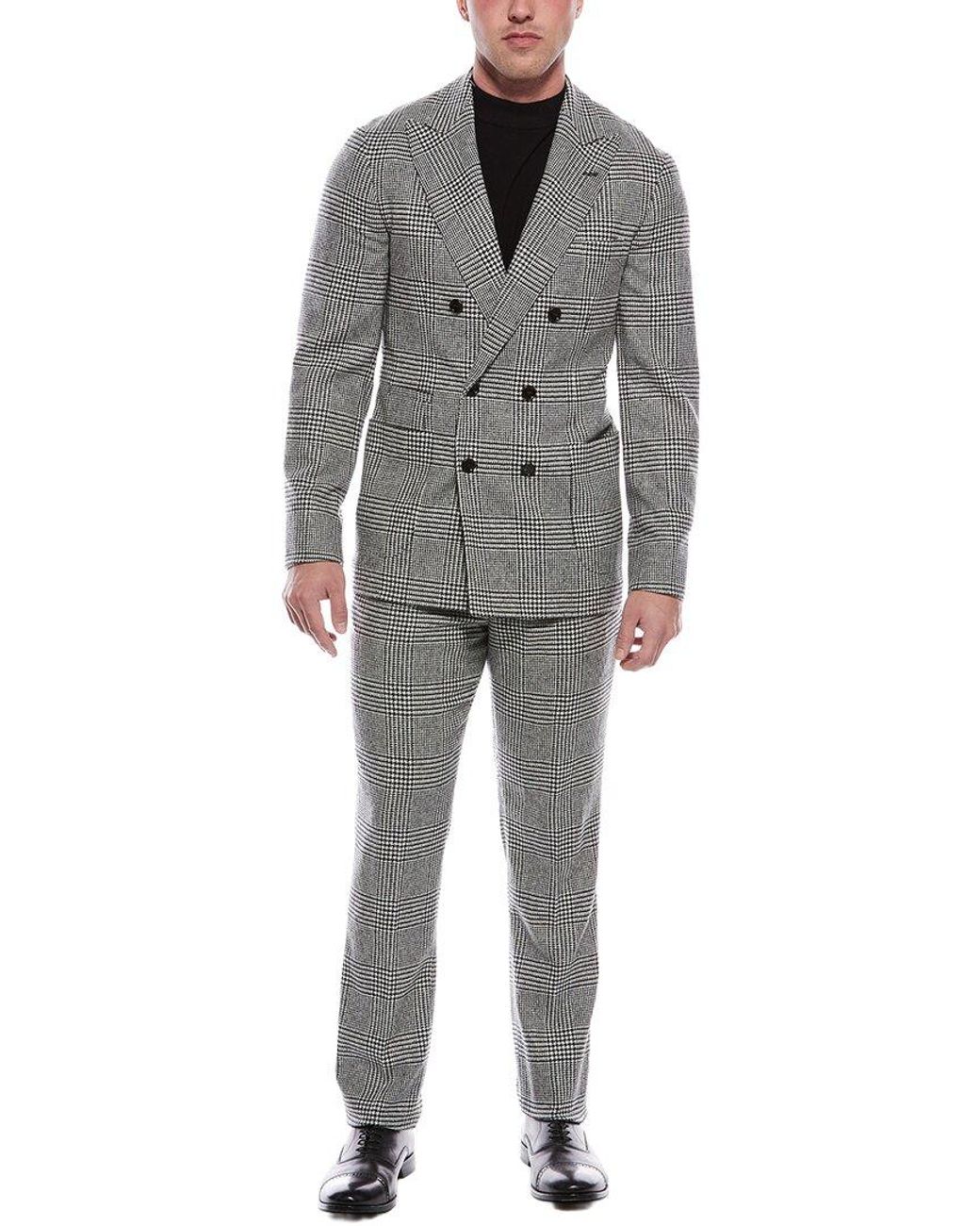 Brunello Cucinelli Gray 2pc Wool & Cashmere-blend Suit for men