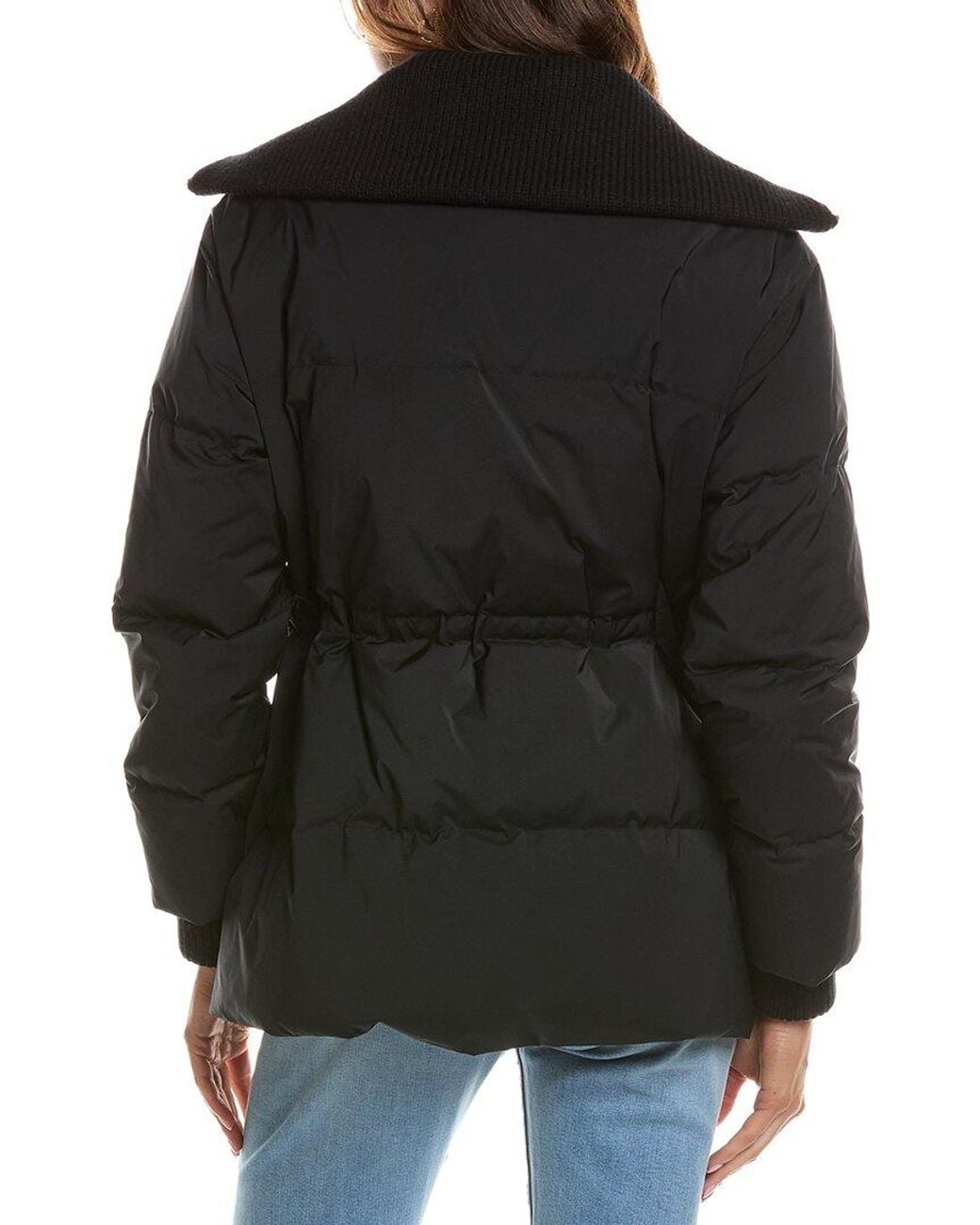 Theory Black Combo Puffer Jacket