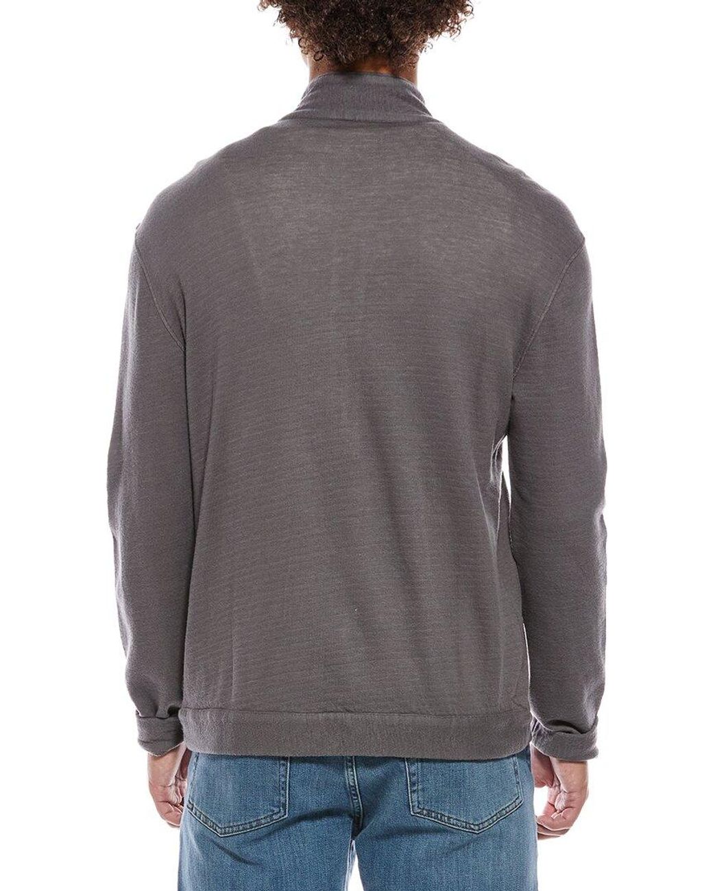 John Varvatos Gray Antoine Zip Jacket for men