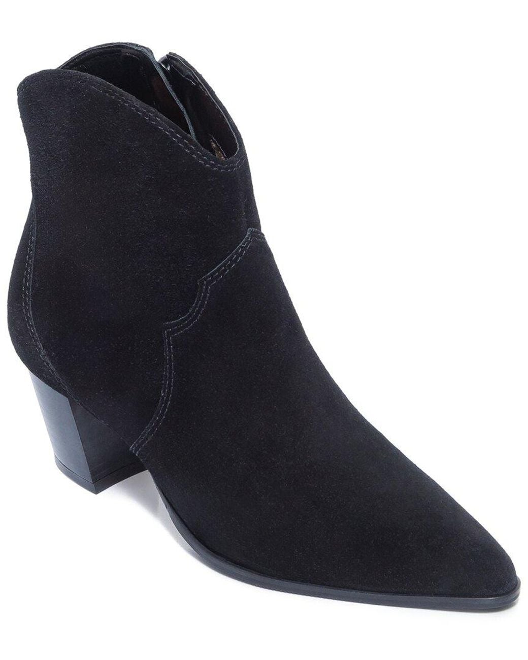 Bernardo Blue Split Suede Zipper Boots