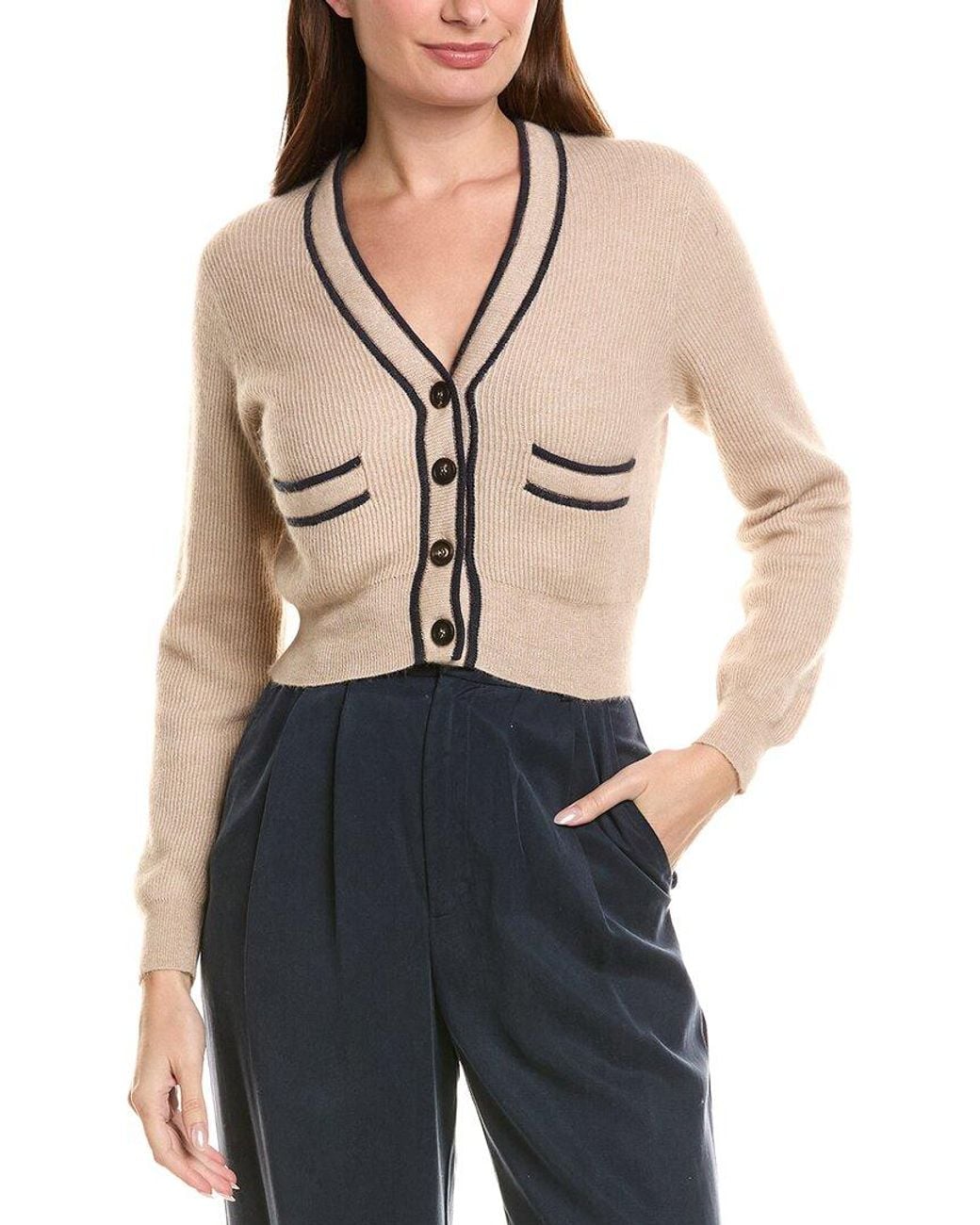 Brunello Cucinelli Blue Alpaca-Blend Cardigan