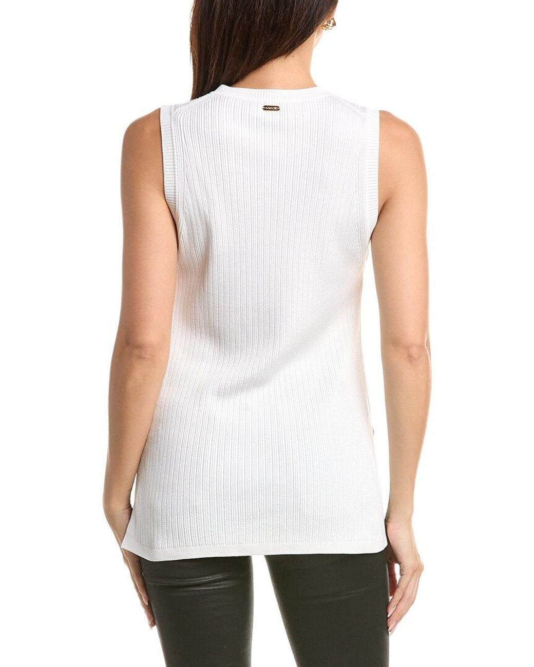 Tom Ford White Knit Silk-Blend Top