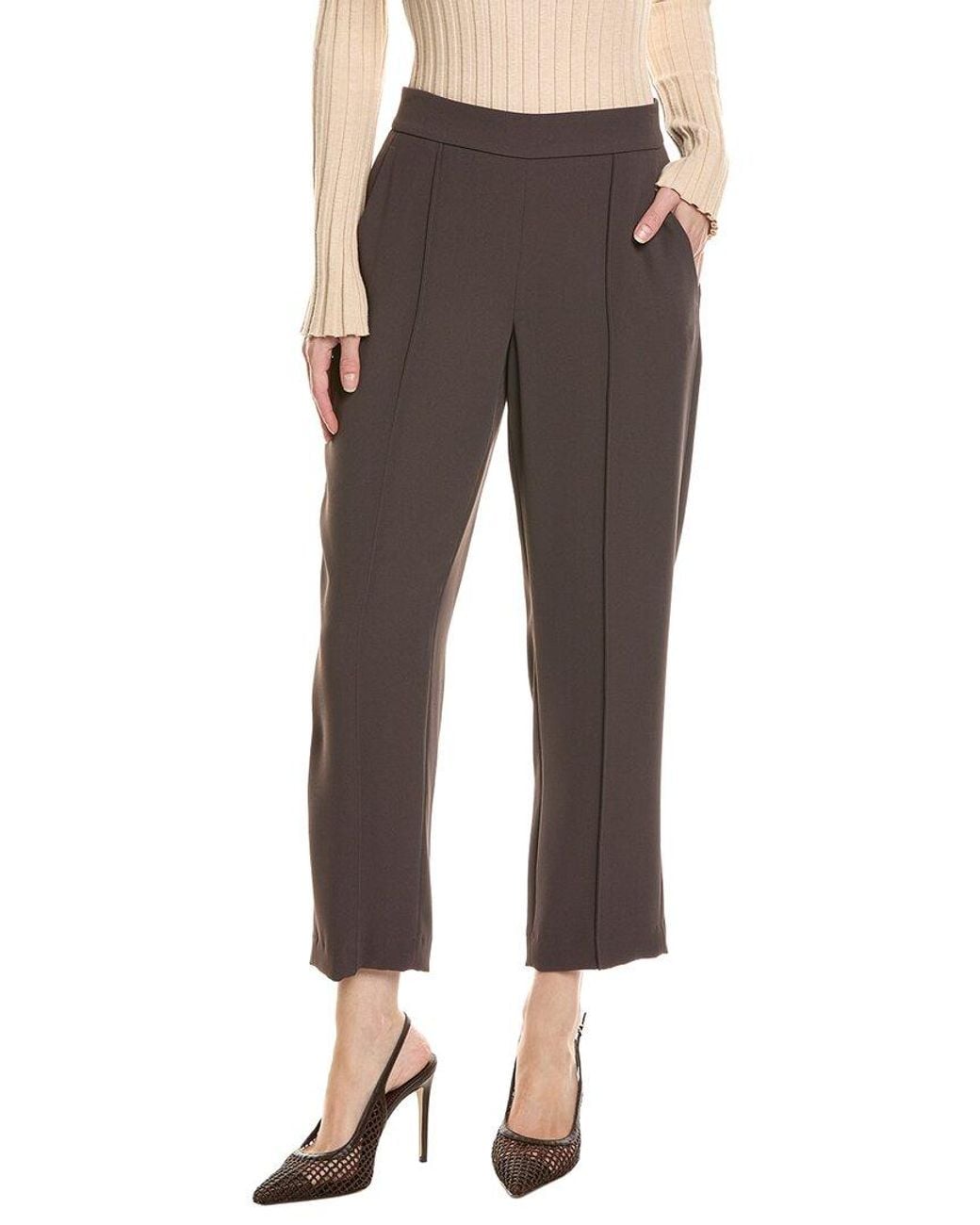 Vince Gray Mid Rise Tapered Pant
