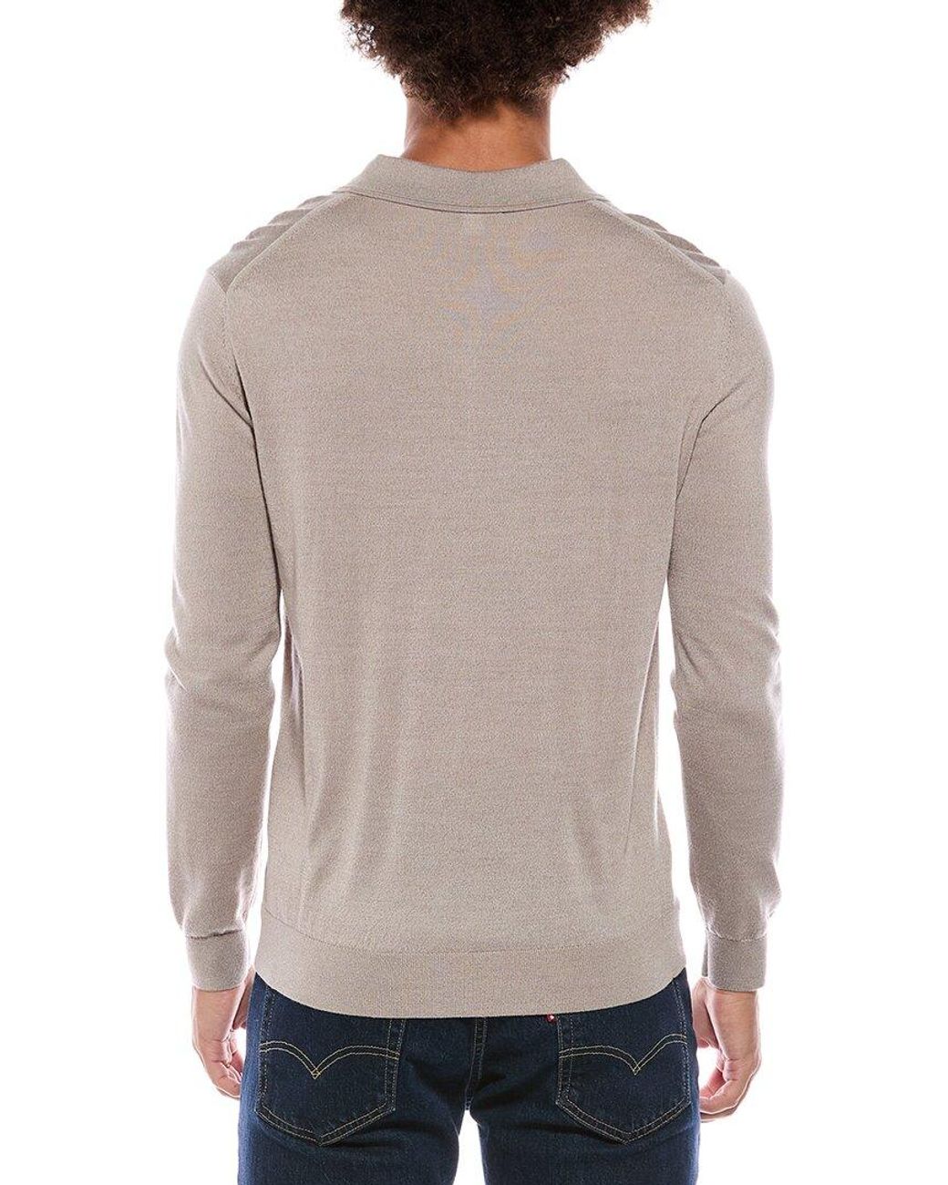 Reiss Gray Traine Merino Blend Wool-Blend Sweater for men