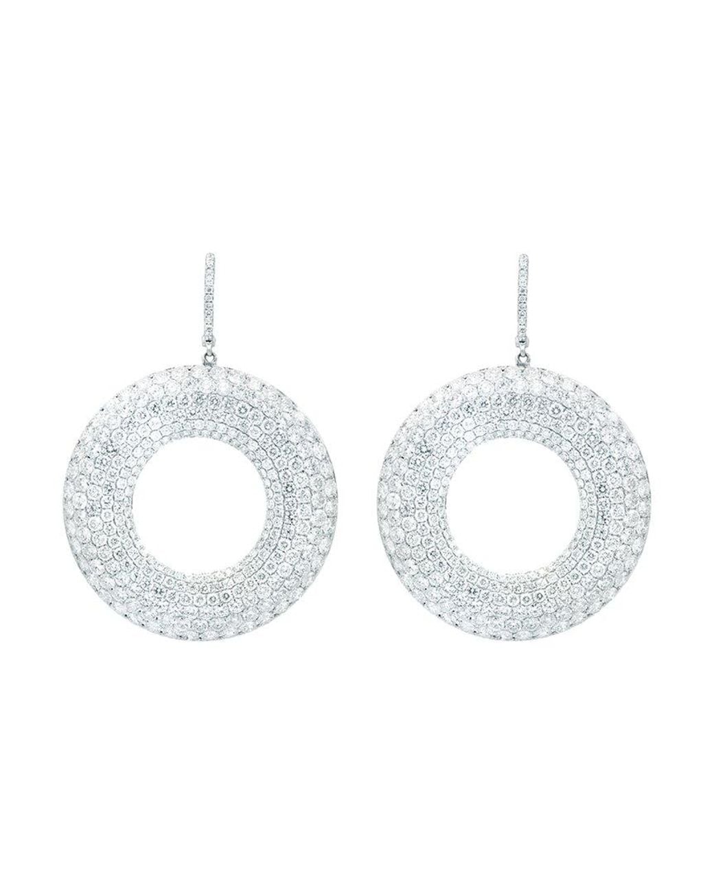 Diana M White Fine Jewelry 18k 16.38 Ct. Tw. Diamond Earrings