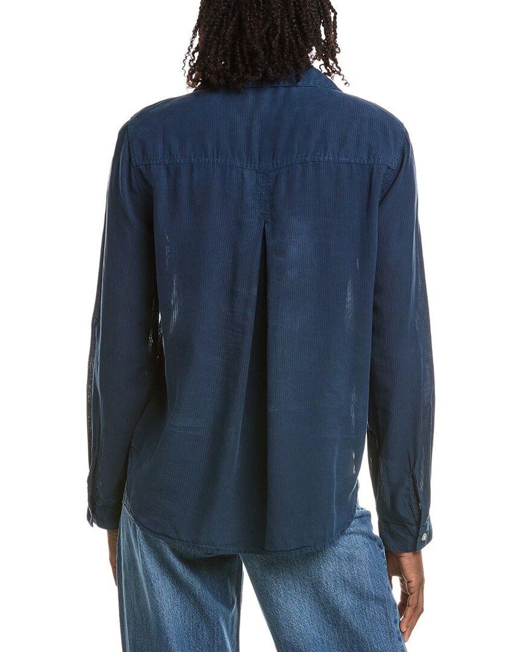 Bella Dahl Blue Classic Button-Down Shirt