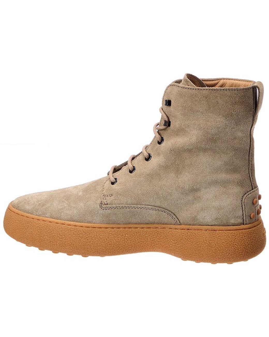 Tod's Brown Suede Boot for men