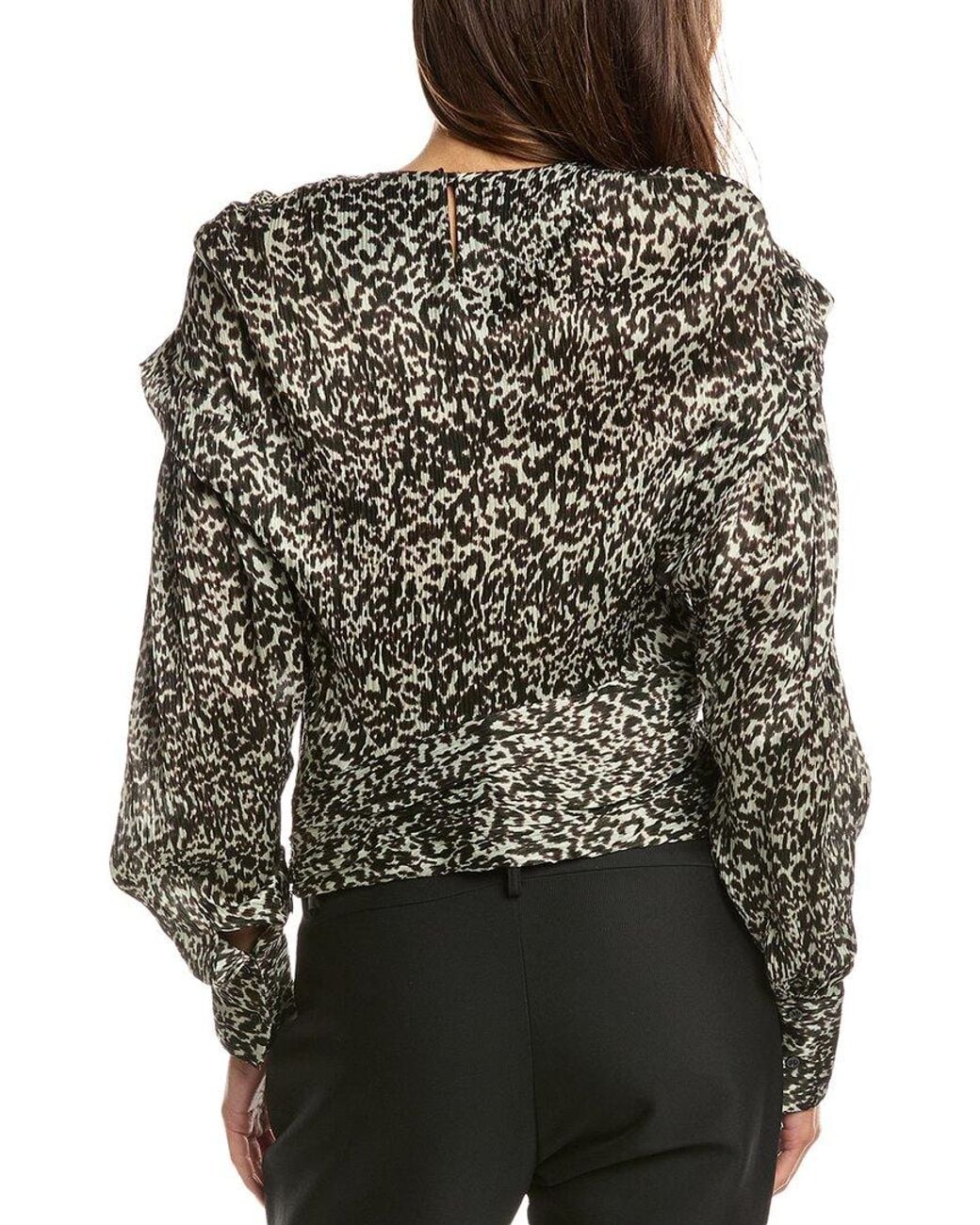 IRO Black Rusko Silk Top