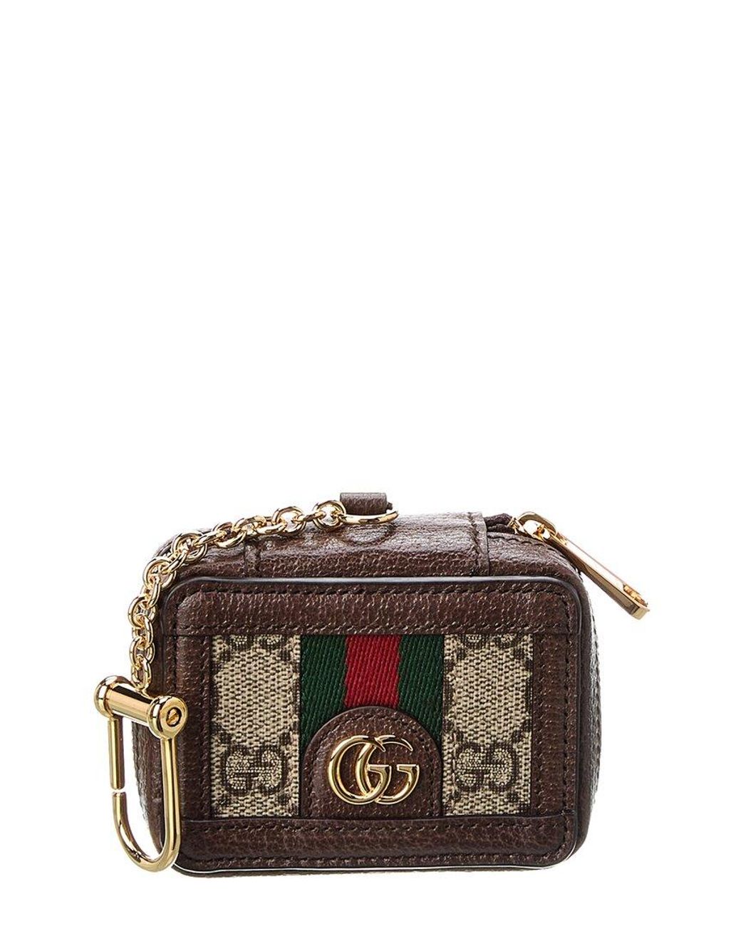 Gucci Ophidia Mini GG Supreme Canvas & Leather Airpods Case Gucci Ophidia Mini GG Supreme Canvas & Leather Airpods Case