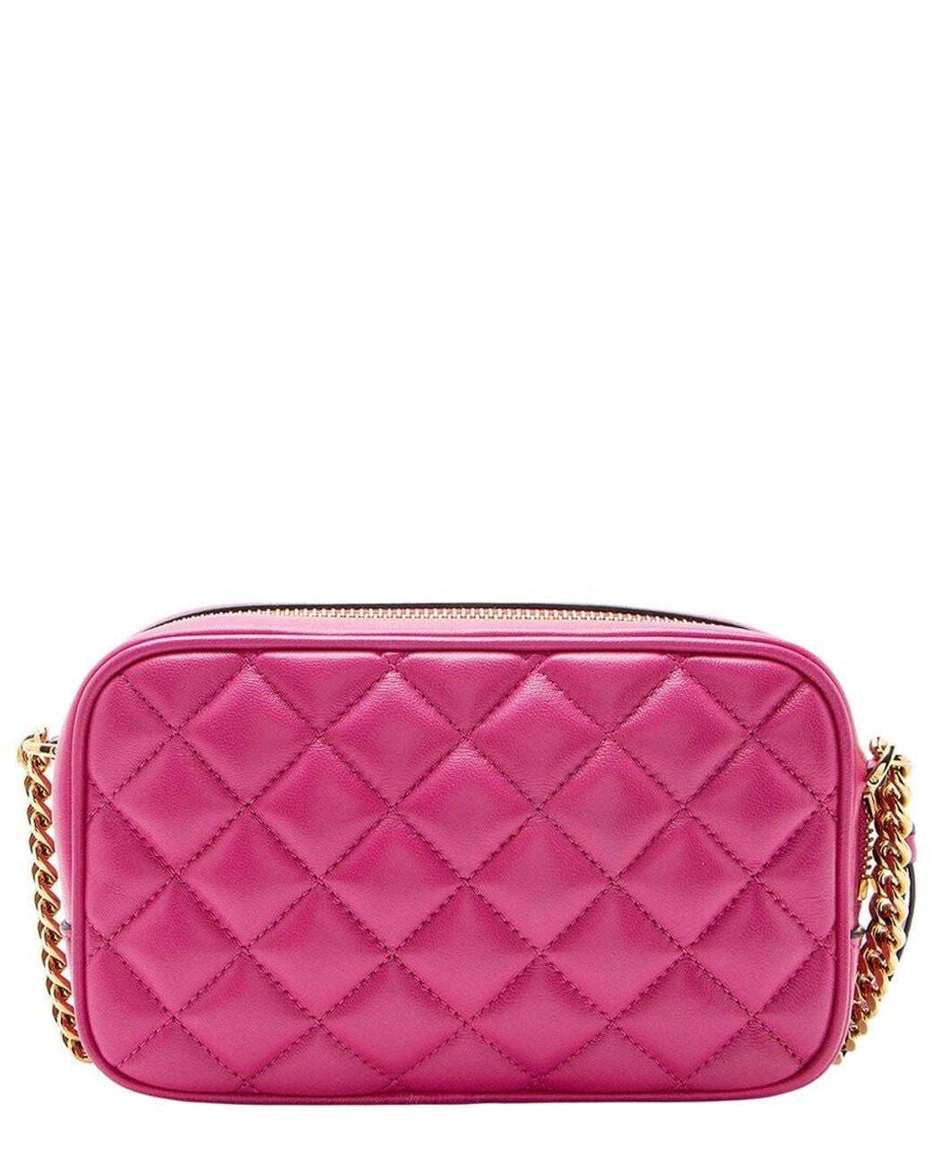 Versace Pink Quilted Medusa Small Camera Bag (authentic Pre-loved)