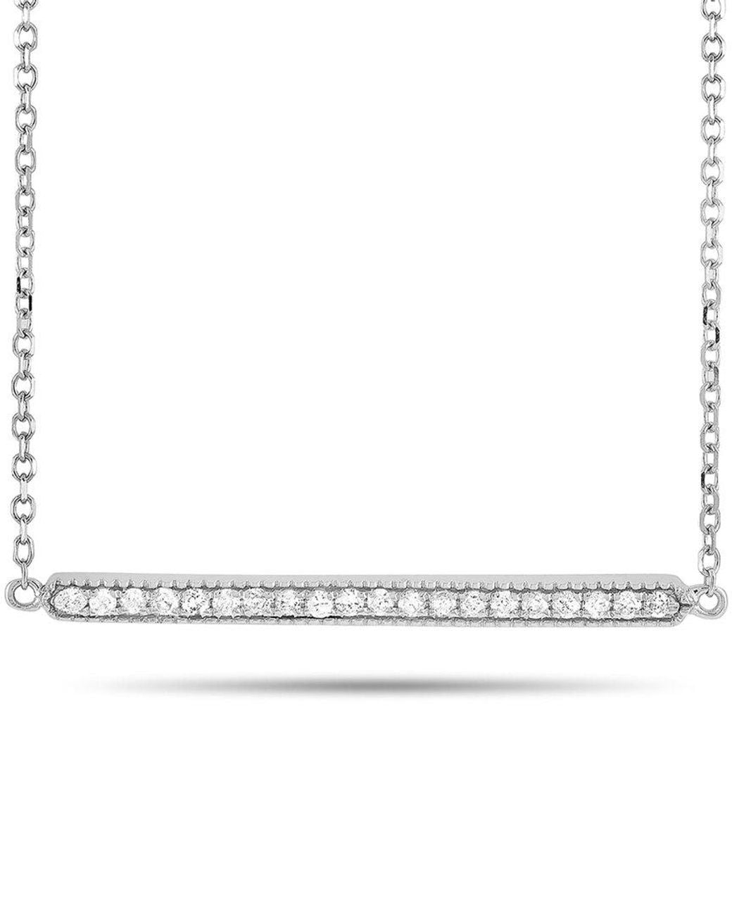 Diamond Select Cuts Metallic 14k 0.1 Ct. Tw. Diamond Pendant Necklace