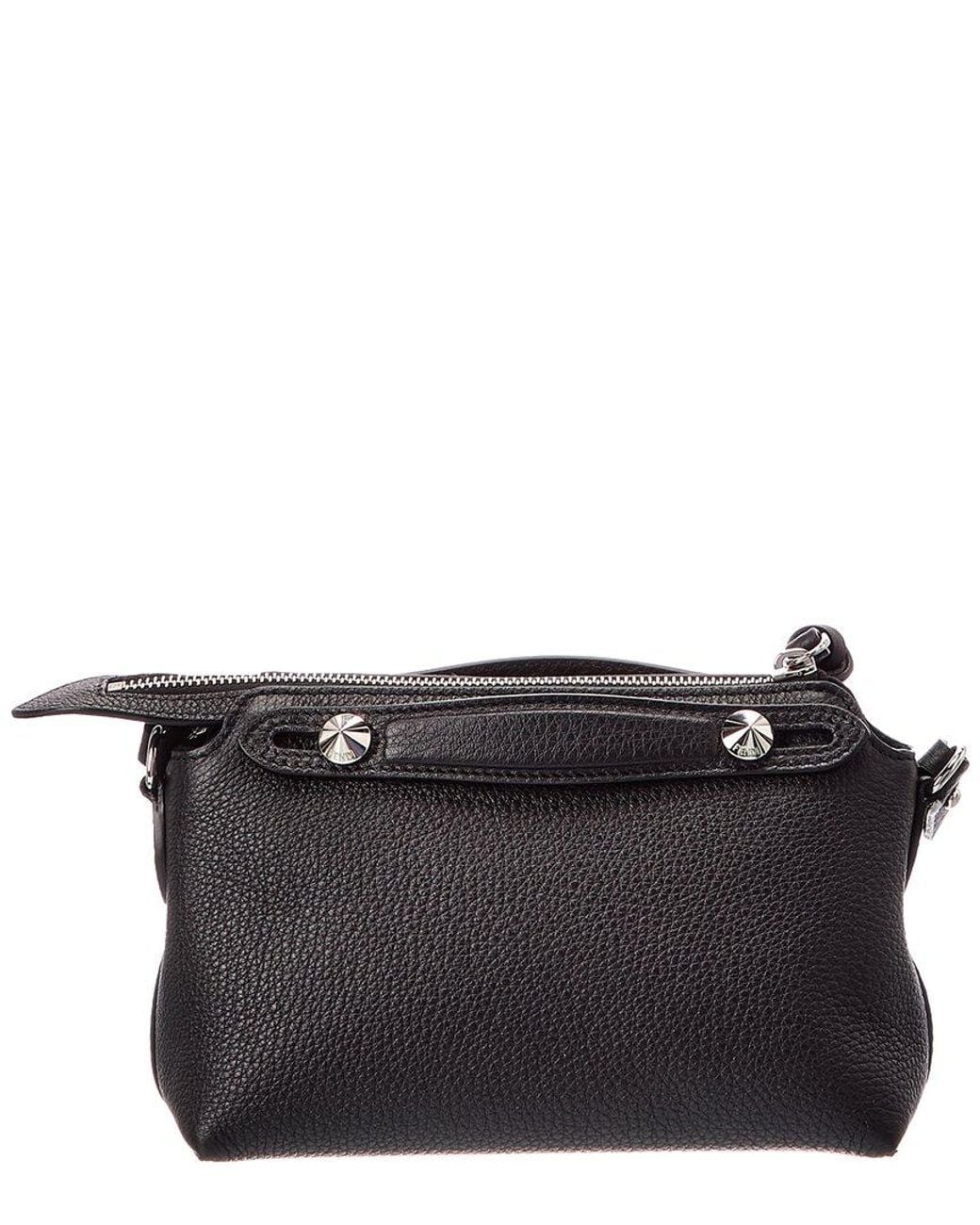 Fendi Black By The Way Soft Mini Leather Satchel