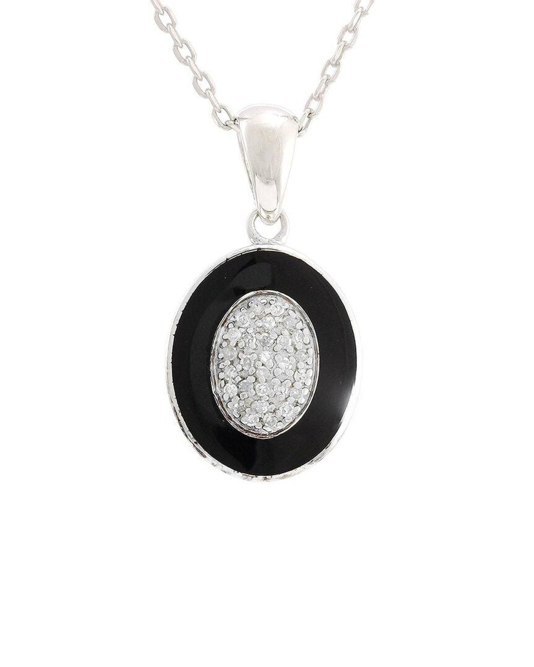 Diamond Select Cuts Black 0.09 Ct. Tw. Diamond Necklace