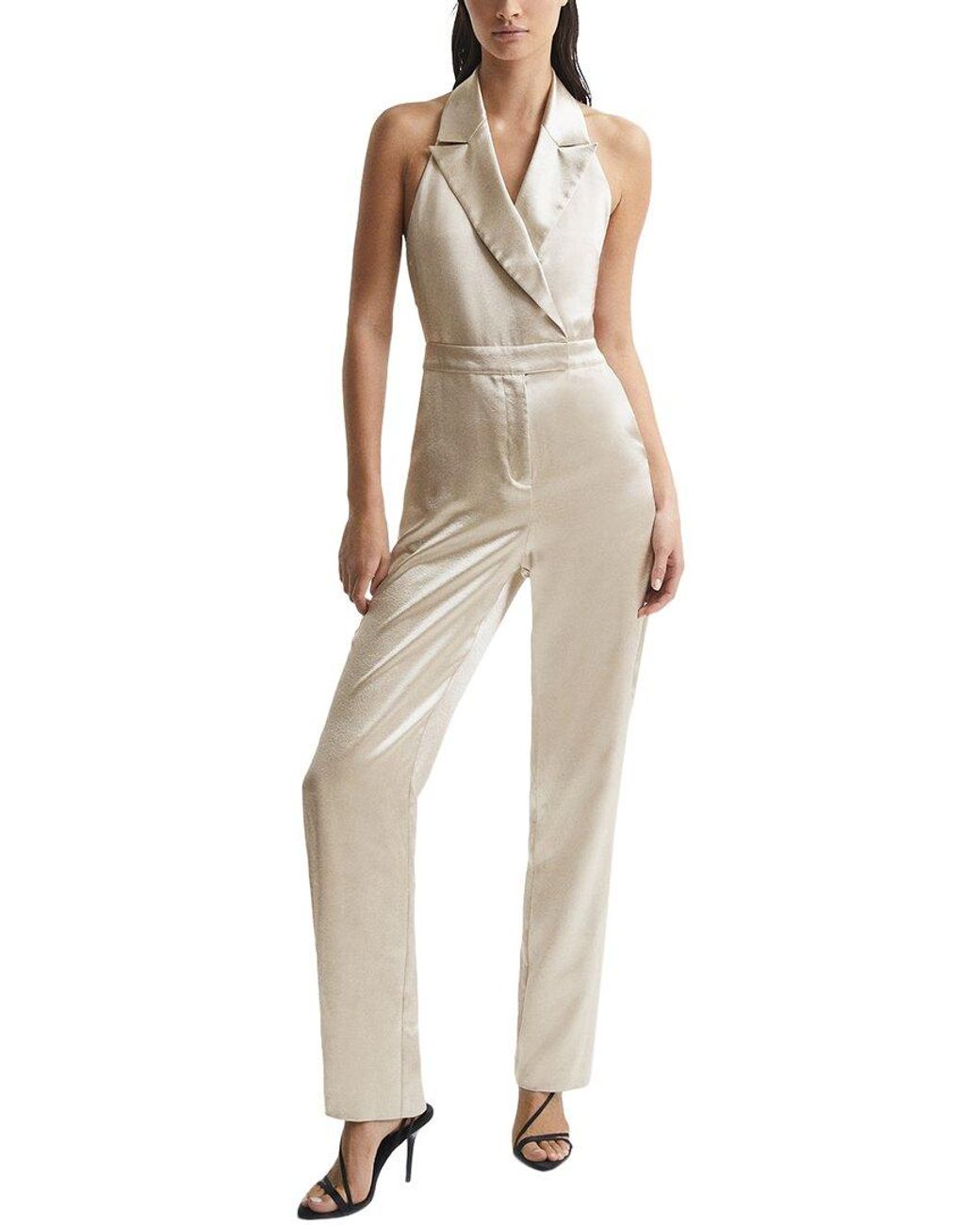 Reiss Jumpsuits Petite Tuxedo Jumpsuit Womens Occasion Jumpsuits Tuxedo Jumpsuits Reiss Ireland