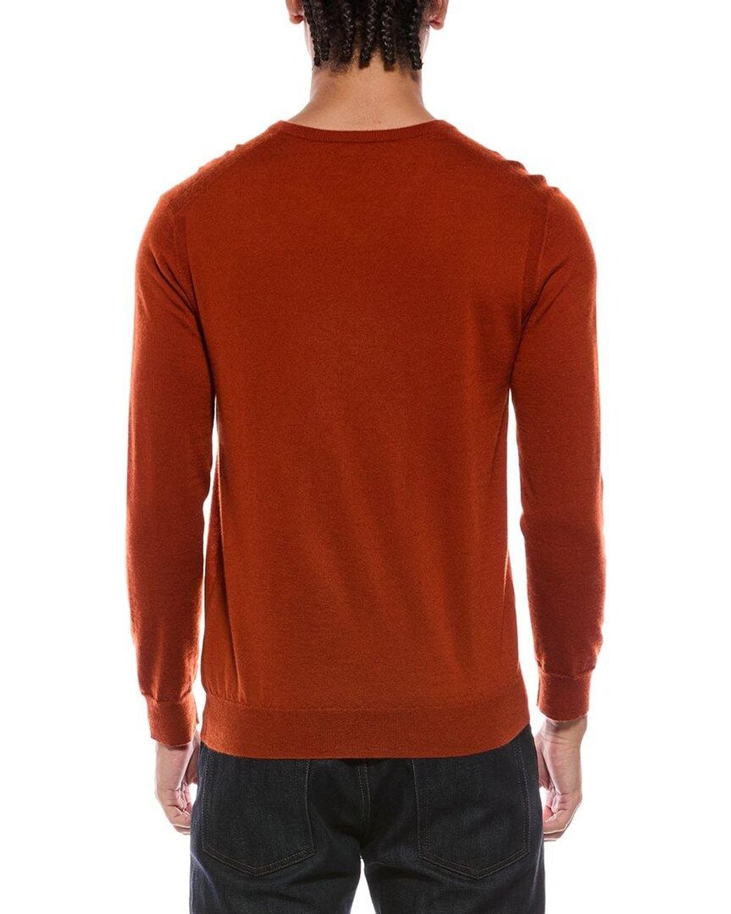 N.Peal Cashmere Red Conduit Fine Gauge Cashmere & Silk-Blend V-Neck Sweater for men