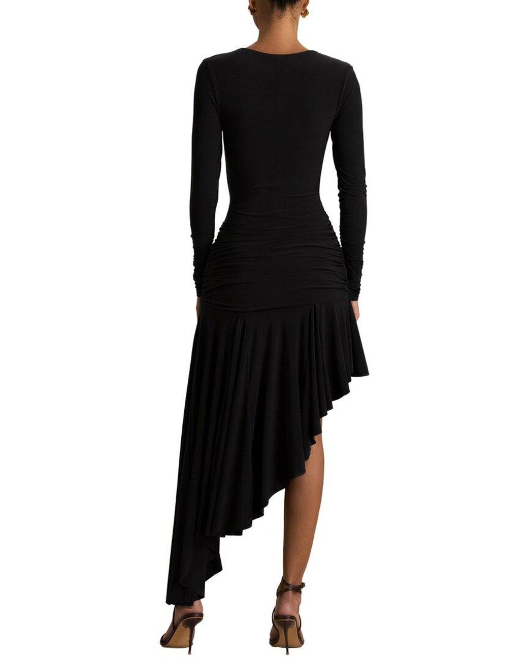 Elunova Black Midi Dress