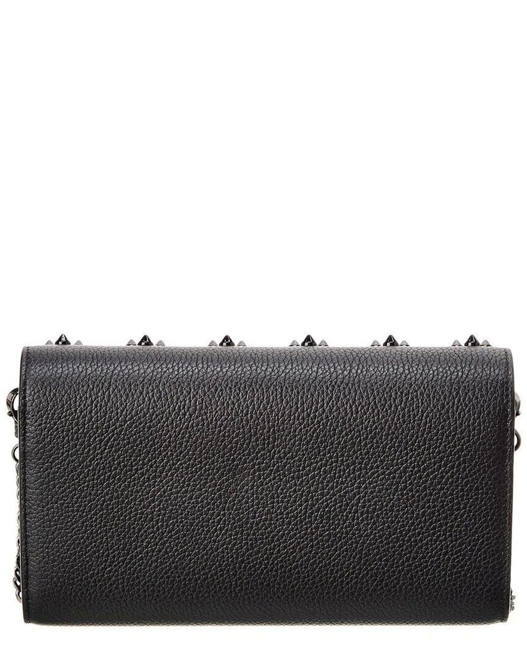 Paloma - Clutch - Grained calf leather and spikes Loubinthesky - Loubi - Christian  Louboutin