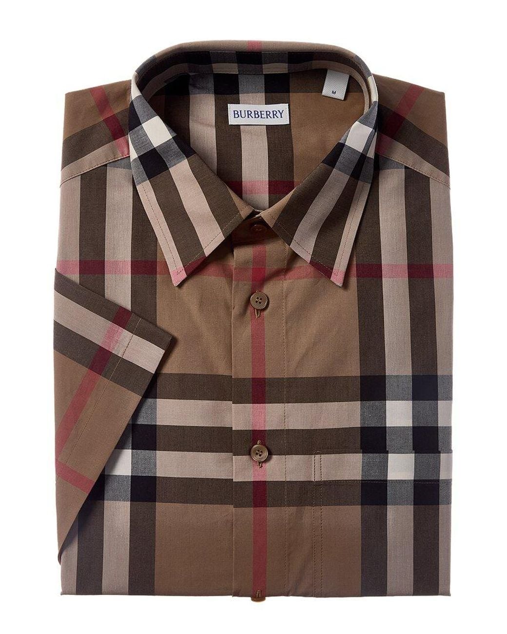 Burberry Brown Dress Shirt for men