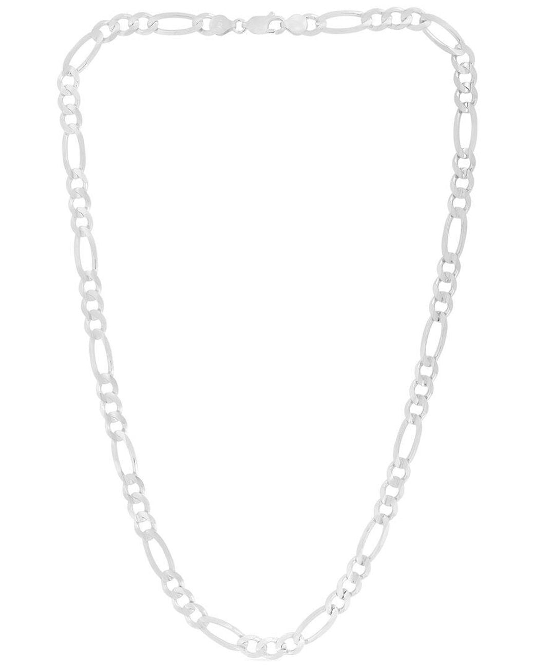 Italian Silver White Chain Necklace for men