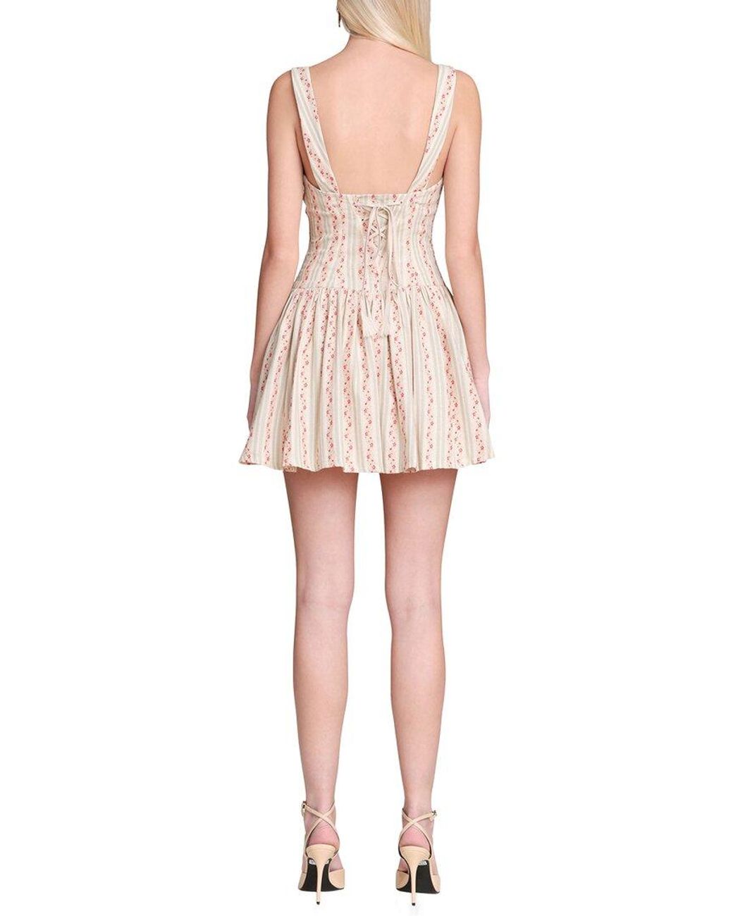Avec Les Filles Pink Flounce Skirt Romper Mini Dress