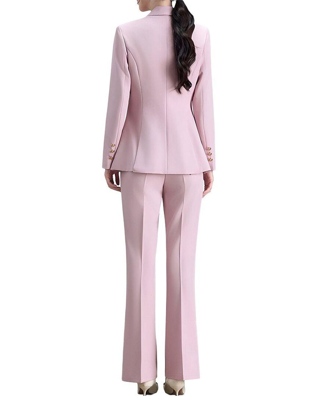 Adelin May Pink 3Pc Jacket, Vest, & Pant Set