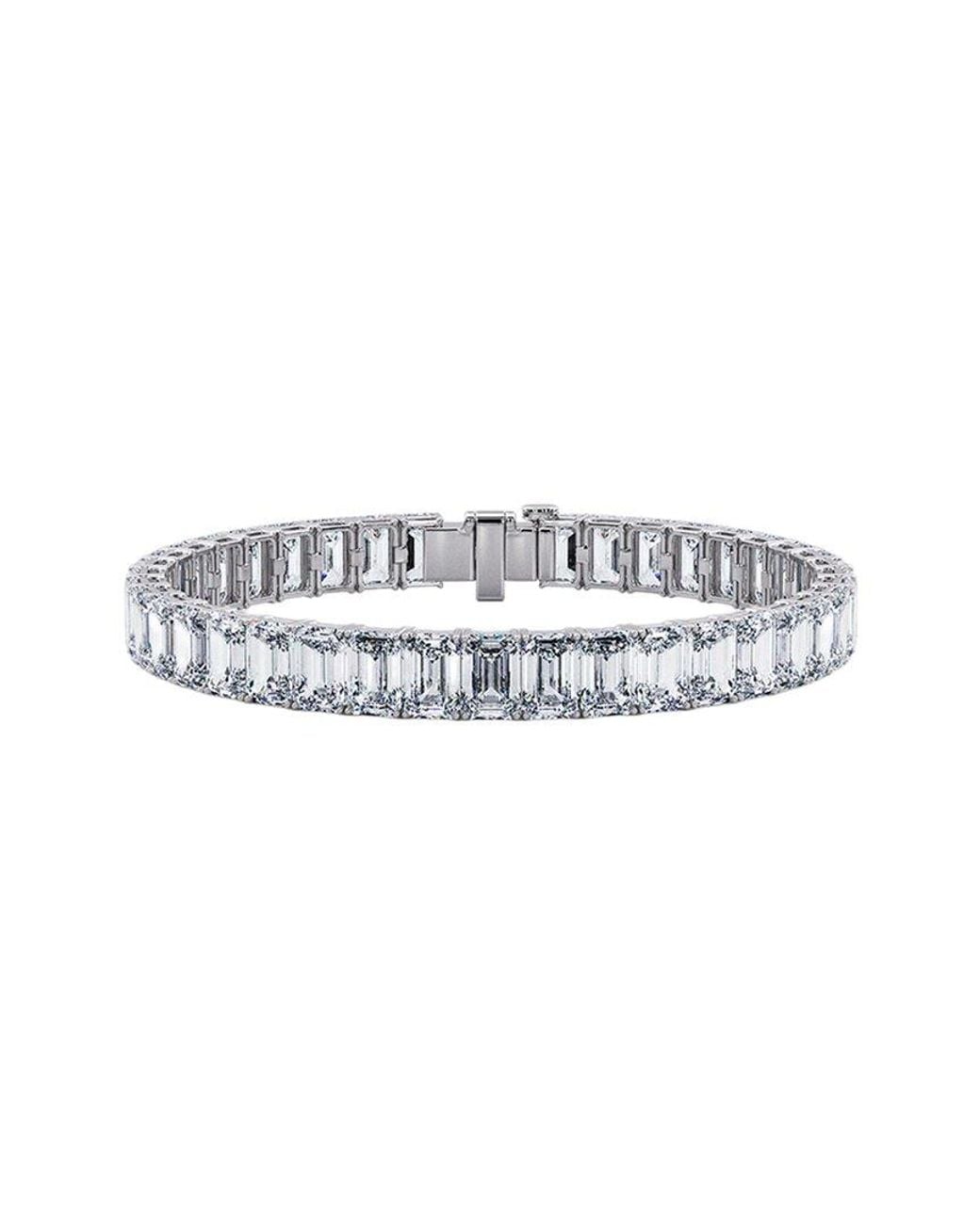 Lab Grown Diamonds White 14K 33.50 Ct. Tw. Lab-Grown Diamond Tennis Bracelet
