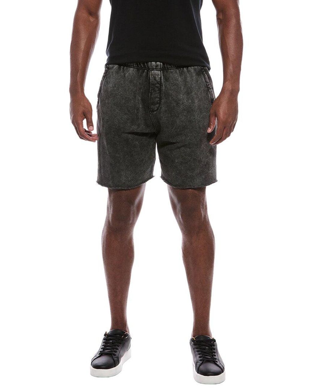 ATM Black French Terry Pigment Wash Short for men